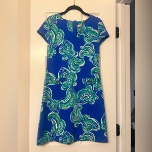 Lilly Pulitzer Layton Blue Crush Shift Dress She Got Sole
